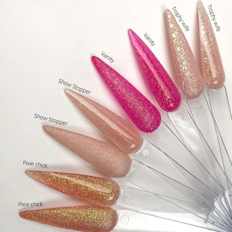 Vanity Pink Glitter Acrylic Powder Best Buttery Smooth Acrylic Powder Wholesale Custom Bulk Acrylic Powder