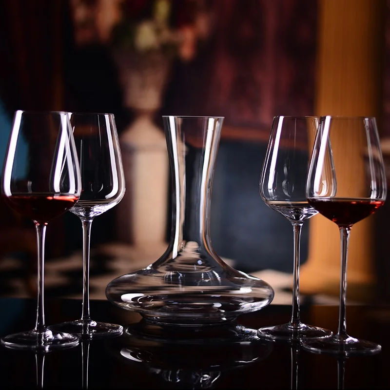 Bulk wholesale crystal handmade crystal wine crystal glass decanter set