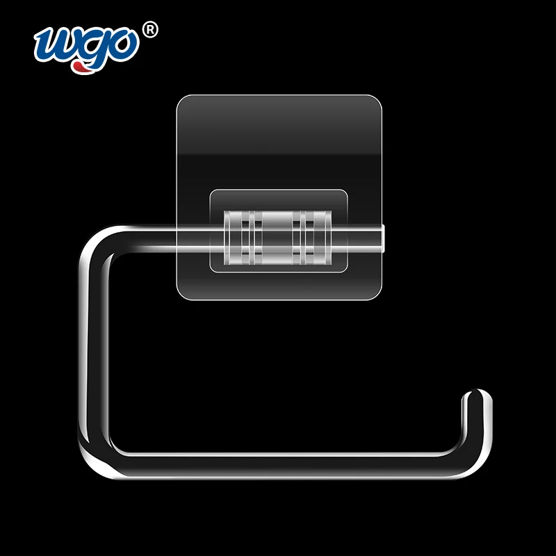 Самоклеющиеся без сверления повреждения бесплатный съемный настенное крепление Ванная комната Туалетная бумага держатель для туалетной бумаги