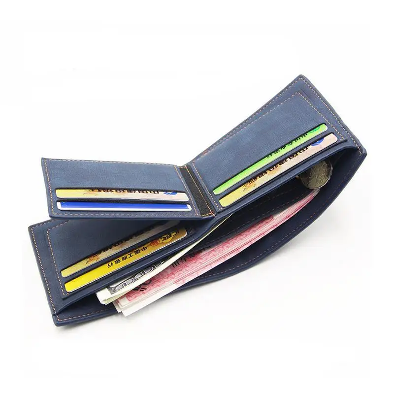 New arrival Frosted Short Big Volume Wallets Leather Men