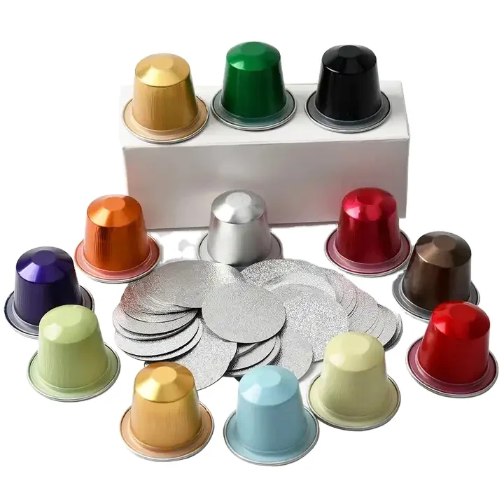 Disposable New Capsule Coffee Pods Aluminum Empty Nespresso Capsule With Lid