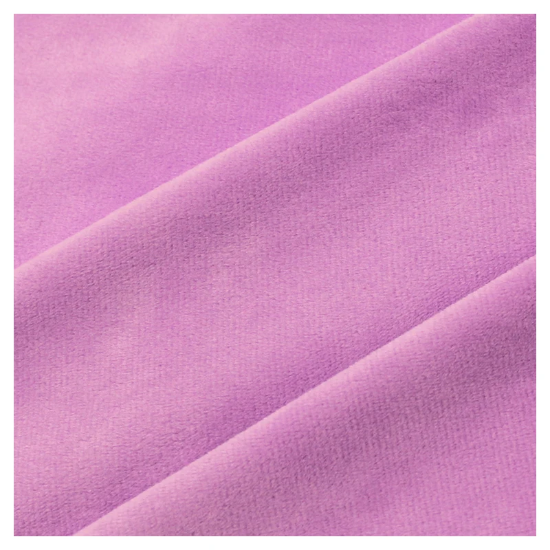 fabric for doll velboa 100 polyester micro velour fabric  for  soft toy
