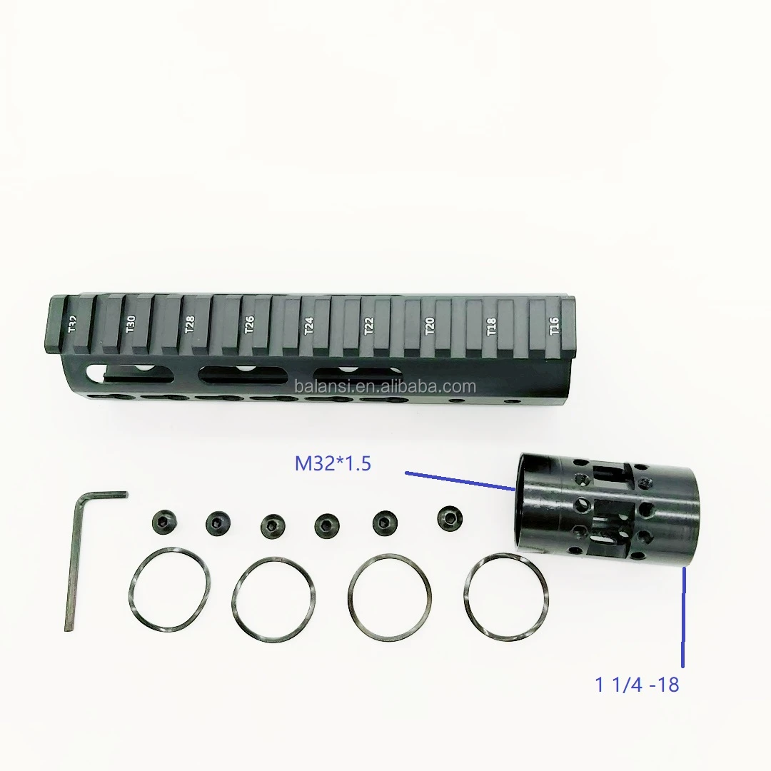 7 inch keymod ar15 tactical .223 5.56 handguard Free Float Slim ar 15 Handguard Quad for M4 M16