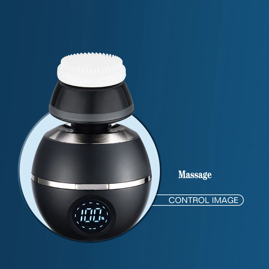 best quality waterproof rechargeable type- c 3 heads electric barber shaving razor