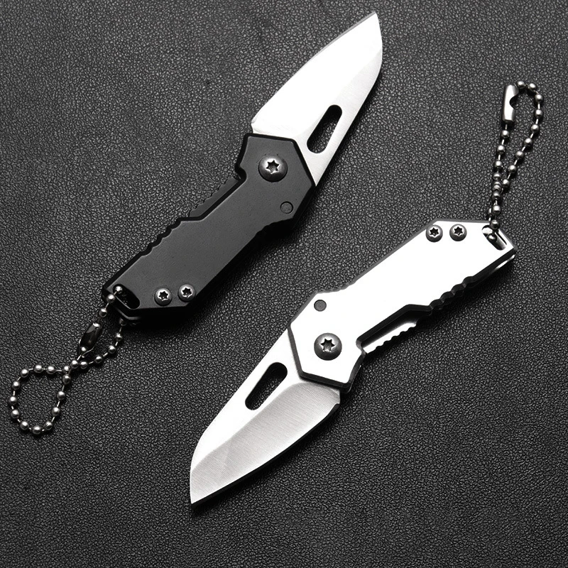 High Quality Hardness Stainless Steel Self Defense Keychain With Pocket Knife