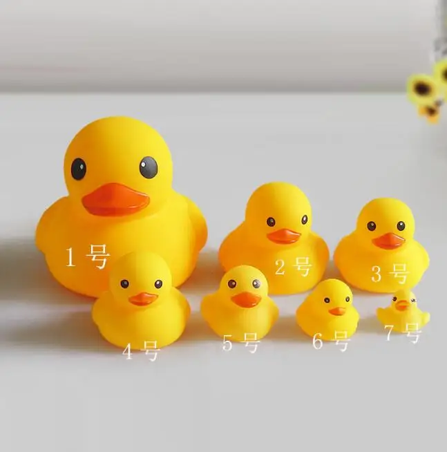  Игрушка для ванны детская резиновая утка игрушка купания на пляже с изображением животных желтая милые игрушки в ванной