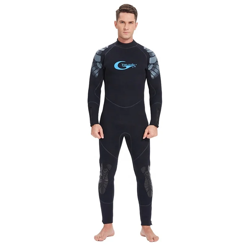 5MM Neoprene Wetsuit Smooth Skin Diving Suit for Adult with Five Zippers