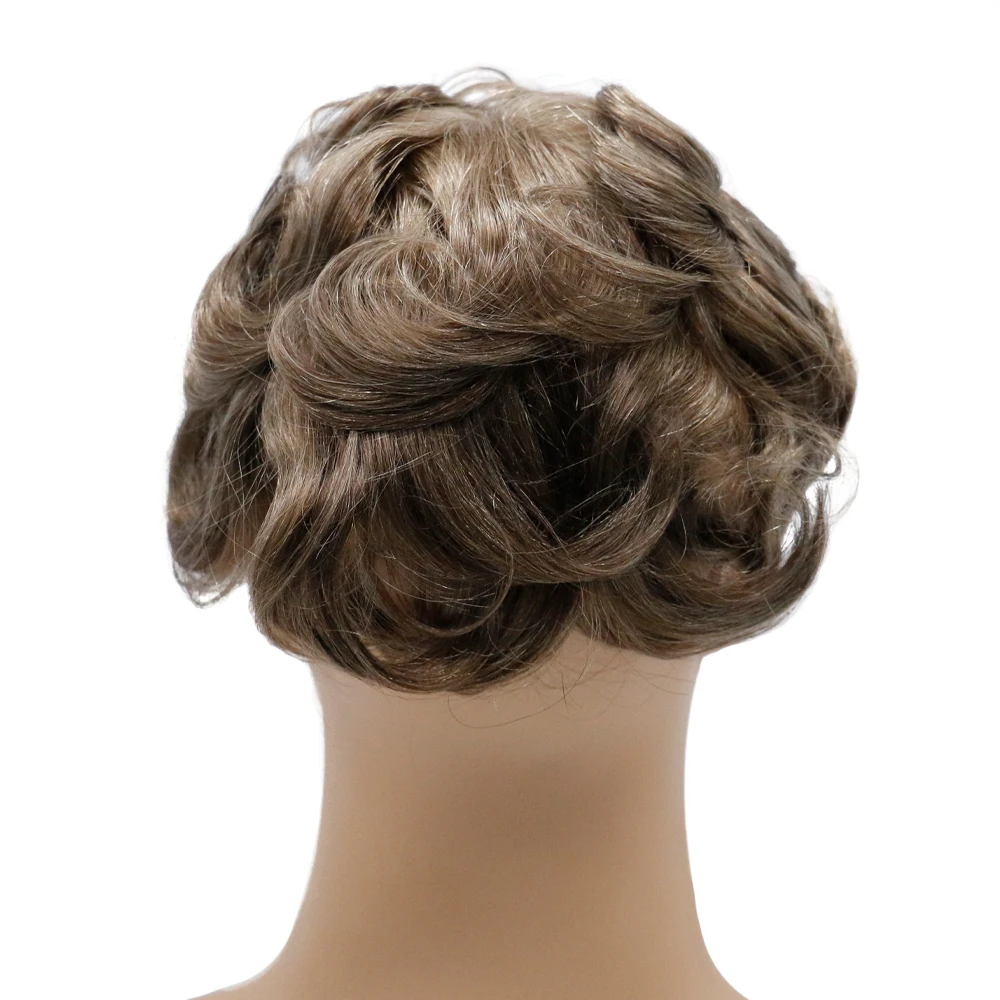 
Fast Shipping Natural Hairline Bleached Knots French Lace Men Toupee With Mono Net 