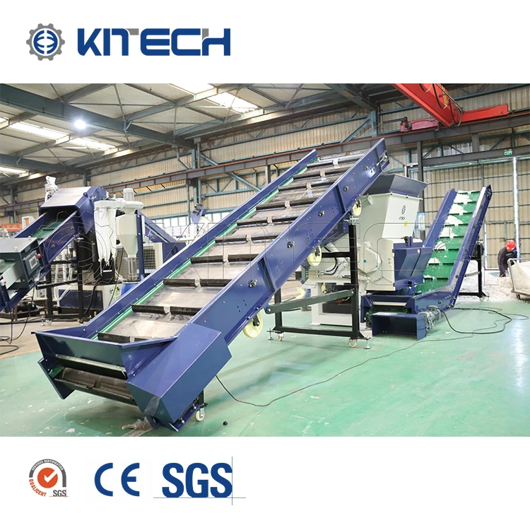 High Quality 1200KG PP Jumbo Bag LDPE HDPE PET Flexible Agricultural Film Recycling Plastic Shredder Machine