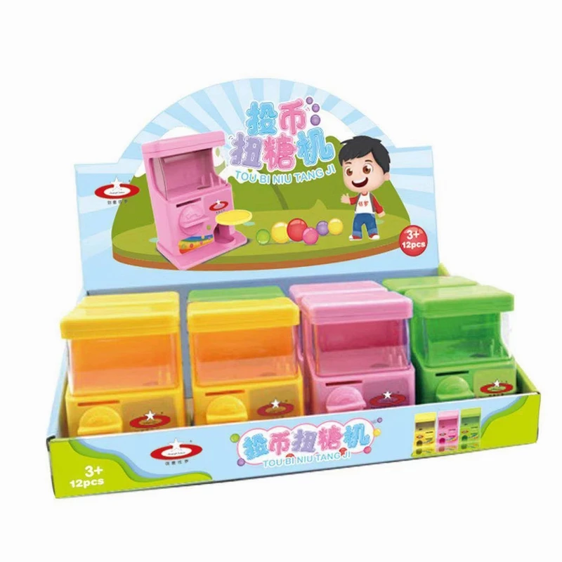 Машина для конфет Square twist игрушка купоны на обмен монетами пар Подарочная игра гасяпон игровые продукты работающие монетах