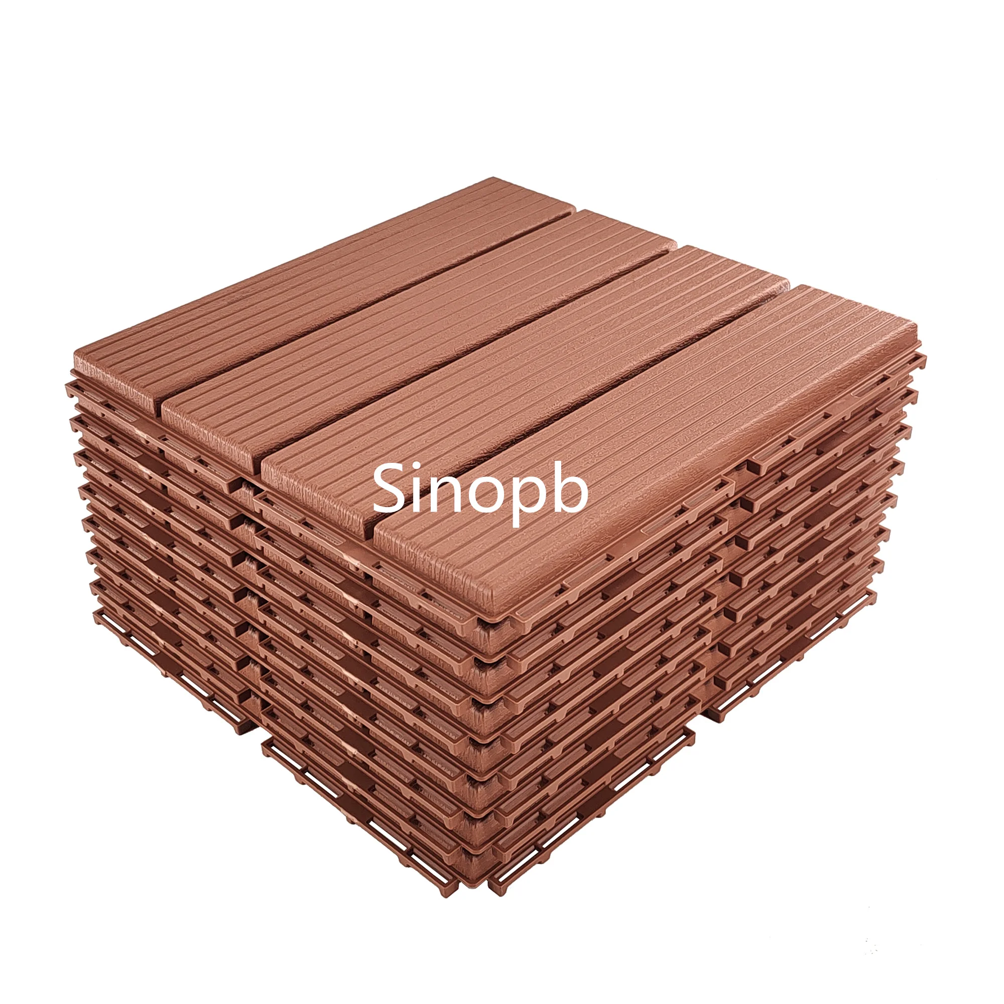 Parquet WPC flooring durable interlock deck boards for yard