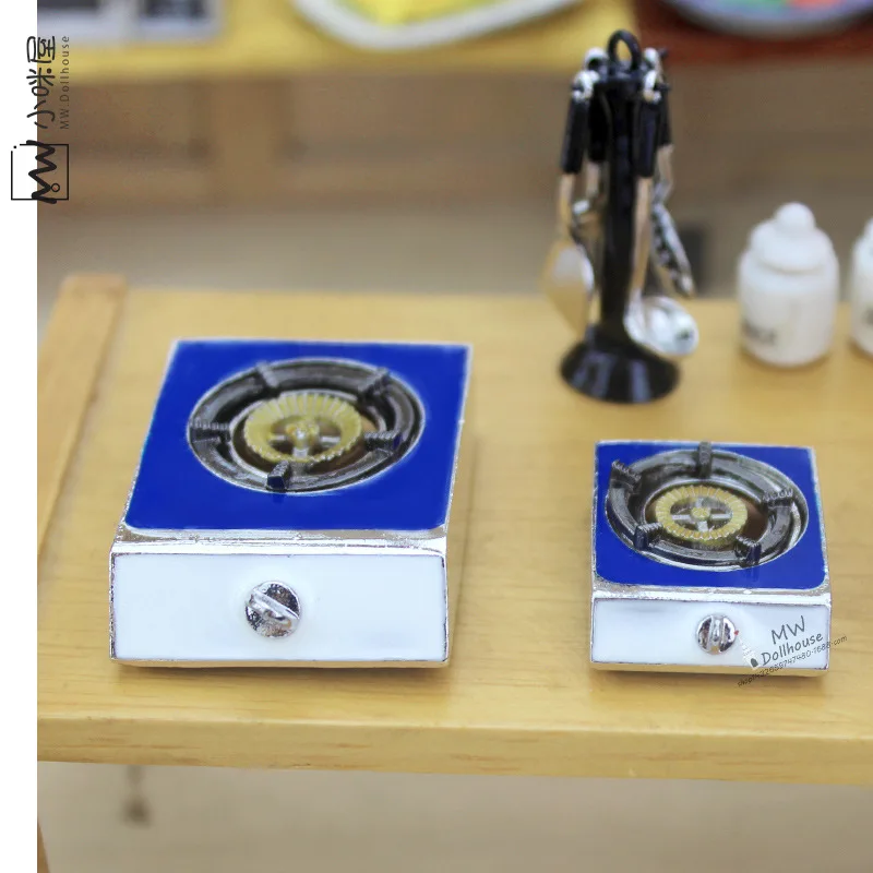 DOLLHOUSE miniature food game scene model doll house accessories mini gas stove
