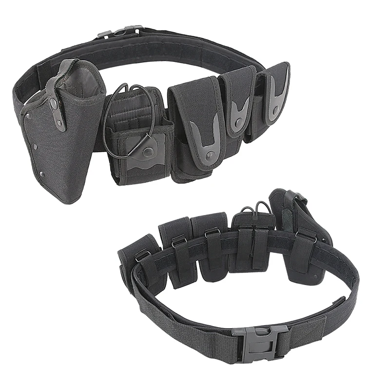 Doublesafe Custom Belt  Metal Faster Buckle Black Duty Combat Security Cinturon TacticoTactical Belt Mens with Holster For Men