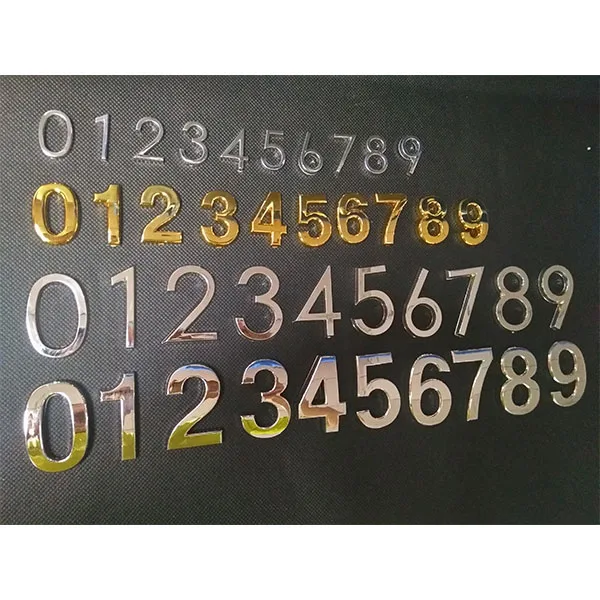 ABS Household Numerals Door Plate For Apartment Office Room Letter 4 Number house numbers