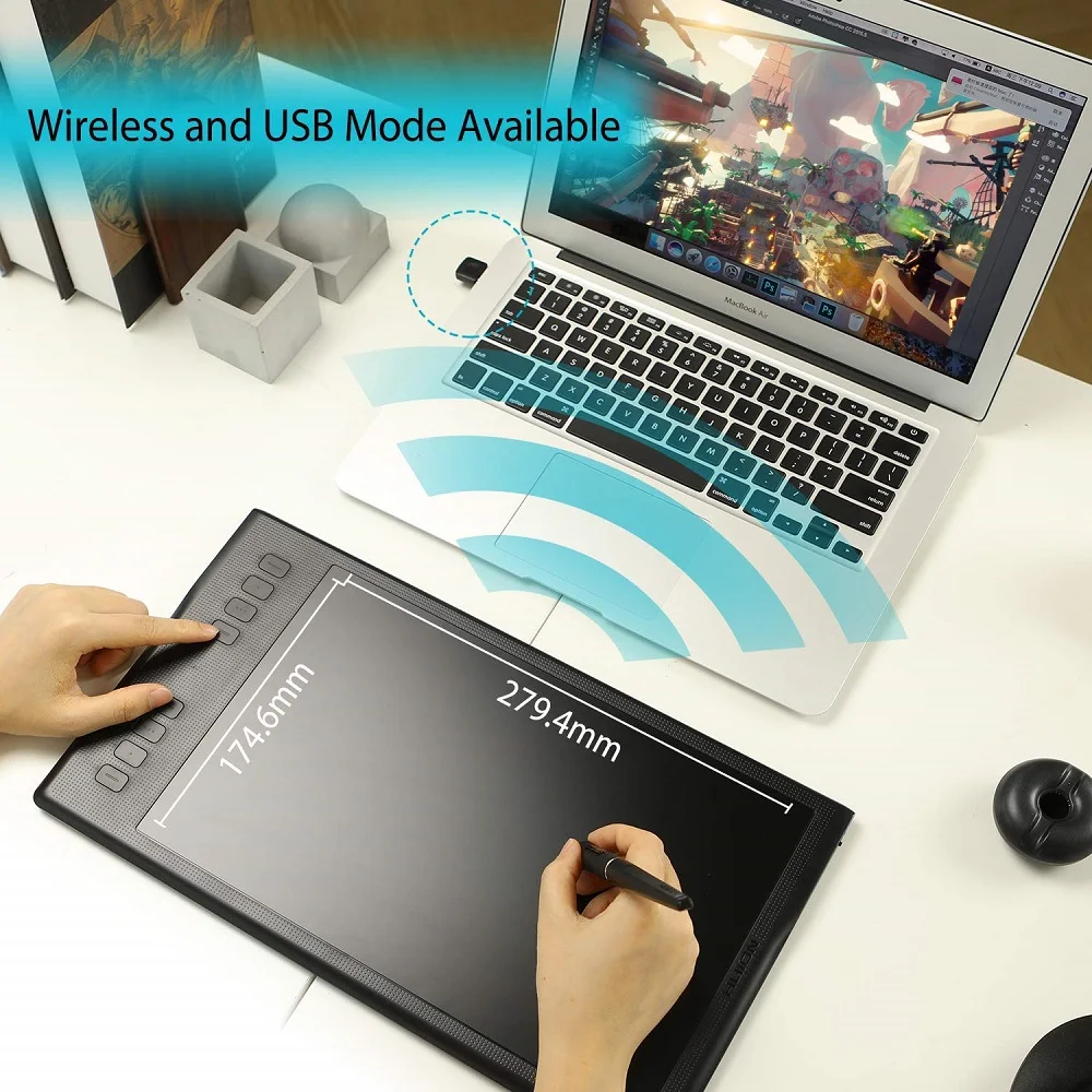 Huion Q11K V2 pc/laptop wireless digital pen USB electronic signature writing pad