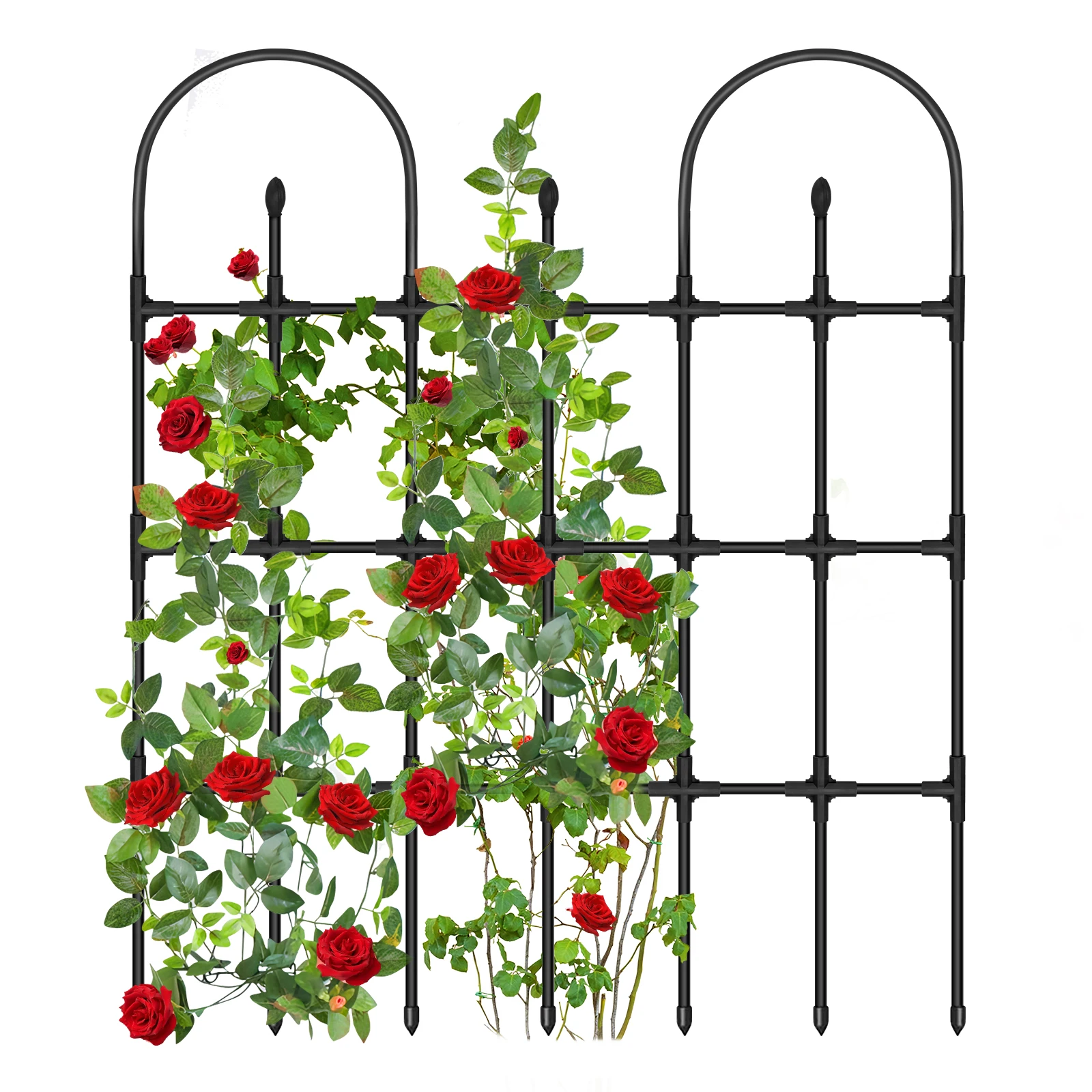 Factory supply rose fence easy to install waterproof and rustproof fencing trellis gates varieties plant suitable garden fence