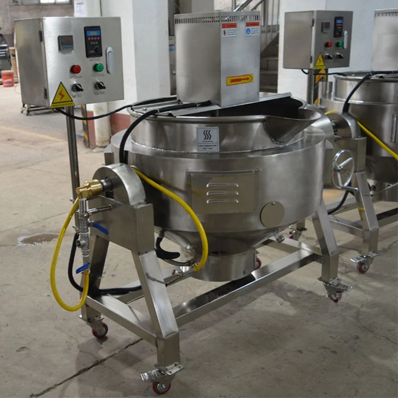 Small Heat Mixer Cooking sauce Making Equipment sauce jam cooking machine food steam jacketed kettle