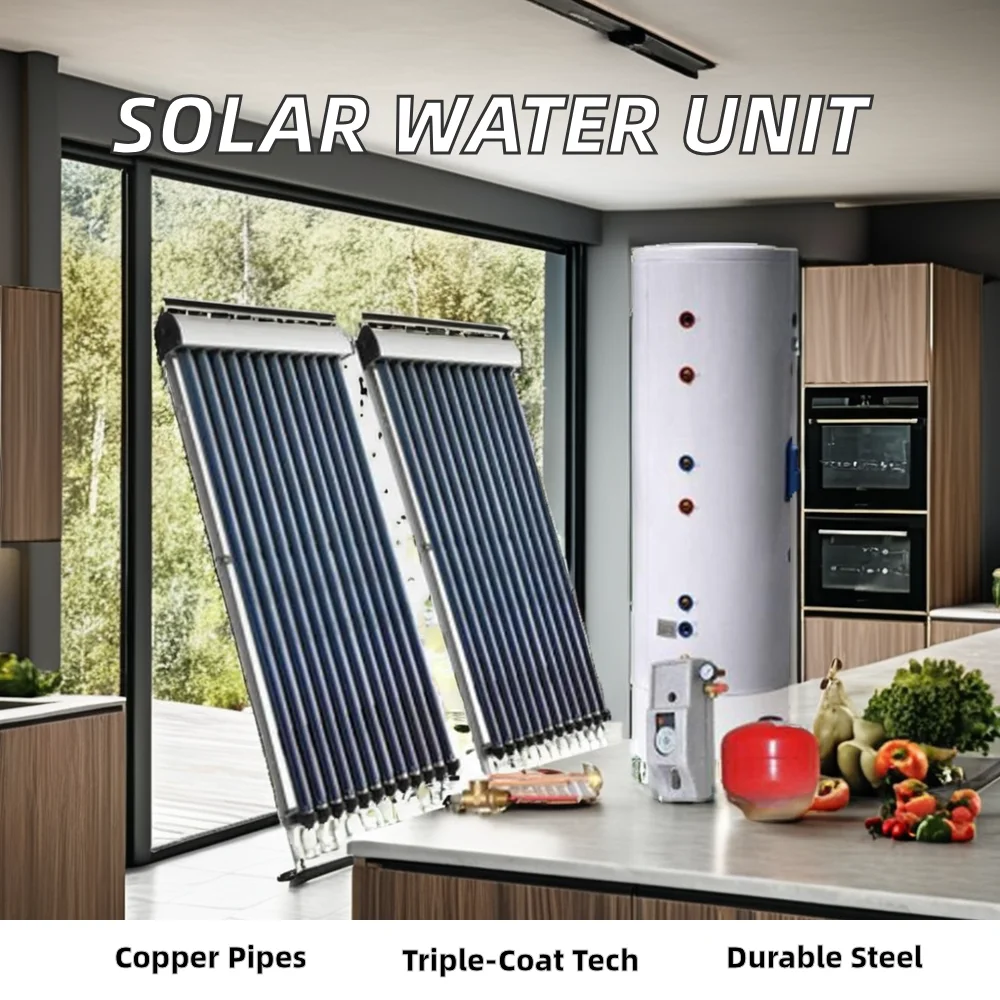 Copper-Pipe Separate Pressurized Solar Water Heater for Heating Water