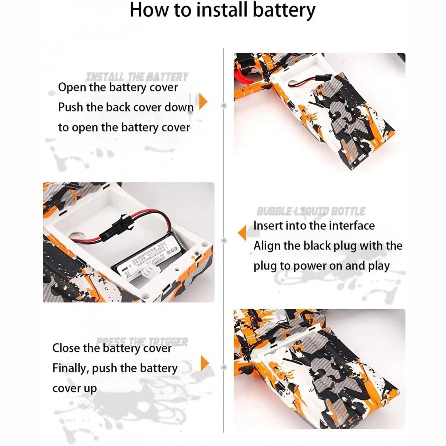 Best Kids Gift Prize Rechargeable Safe Eco-Friendly Water Bomb Toy Gun Water Gun Gel Ball Injector Gun