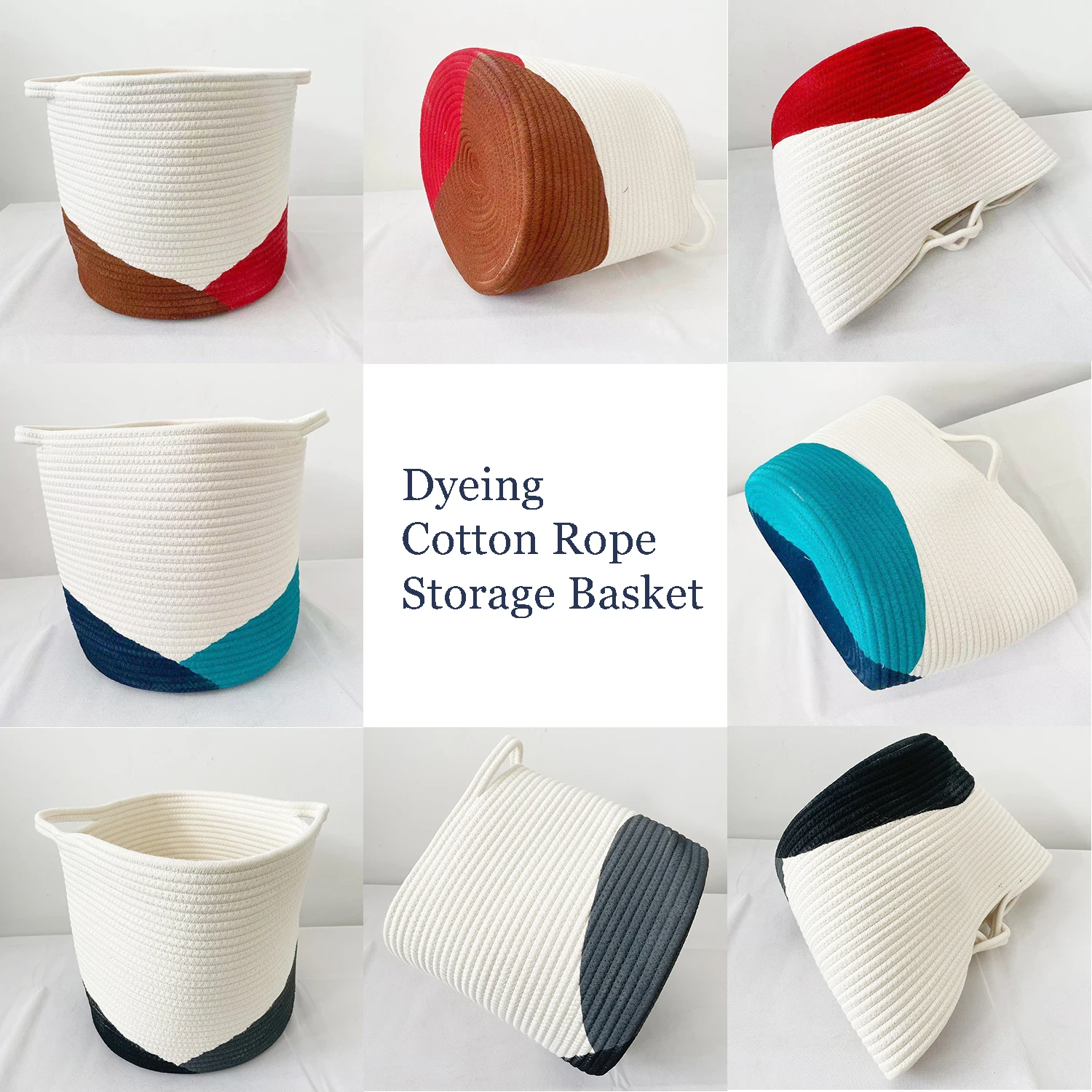 ICEBLUE HD Large Laundry Basket Hamper Cotton Rope Basket Manufacturer