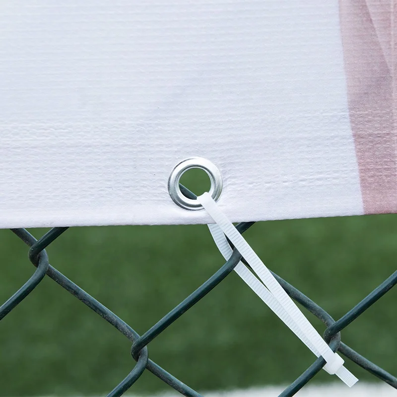 Custom Digital Printing Vinyl  mesh banner Full Color Printed  Advertising  mesh  Banner with Grommets