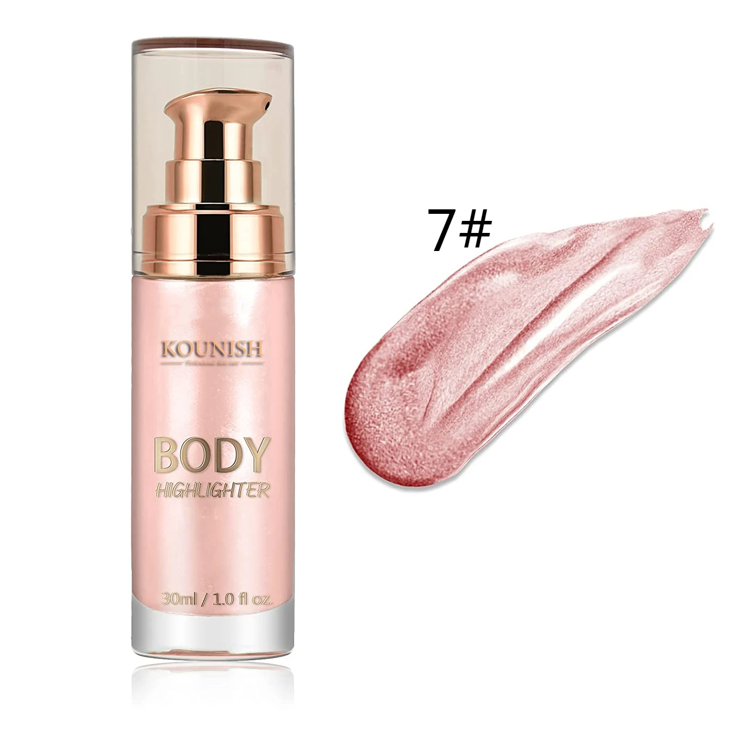 Kounish Private Label Shimmer Oil For Body And Face Highlighter Spray Makeup Wholesale Body Luminizer