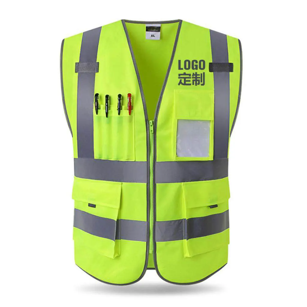 Tactical 100% Polyester High Visible Vest Workwear Safety Security Guard Uniform Vest