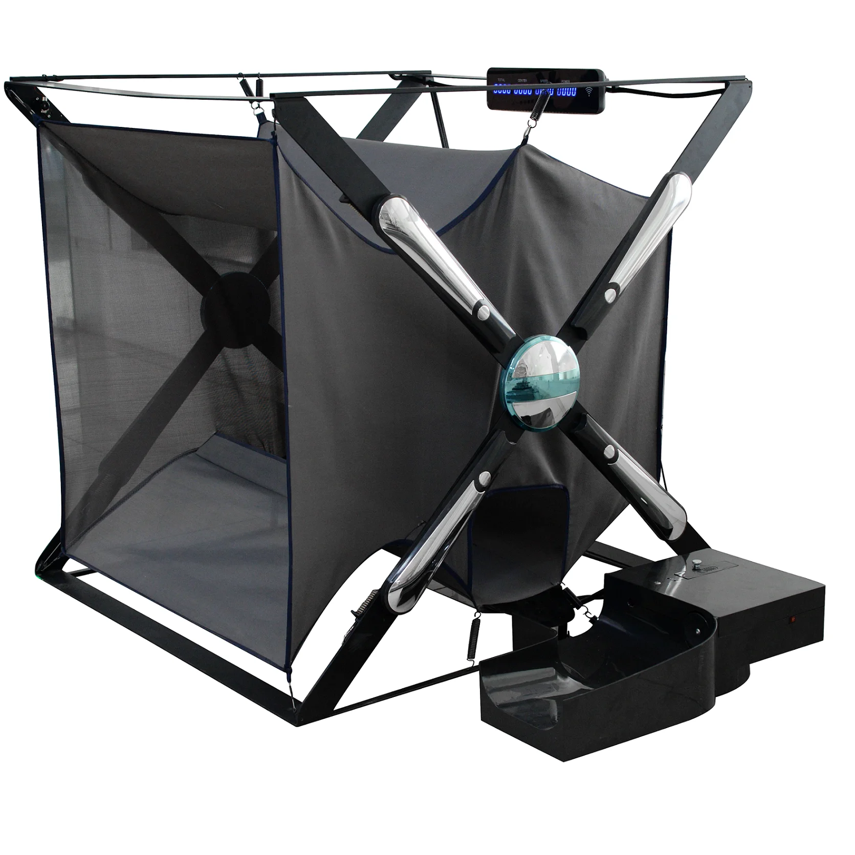 New 2023 Wholesale sport equipment soccer machine football training machine with ball launcher and power/speed detector