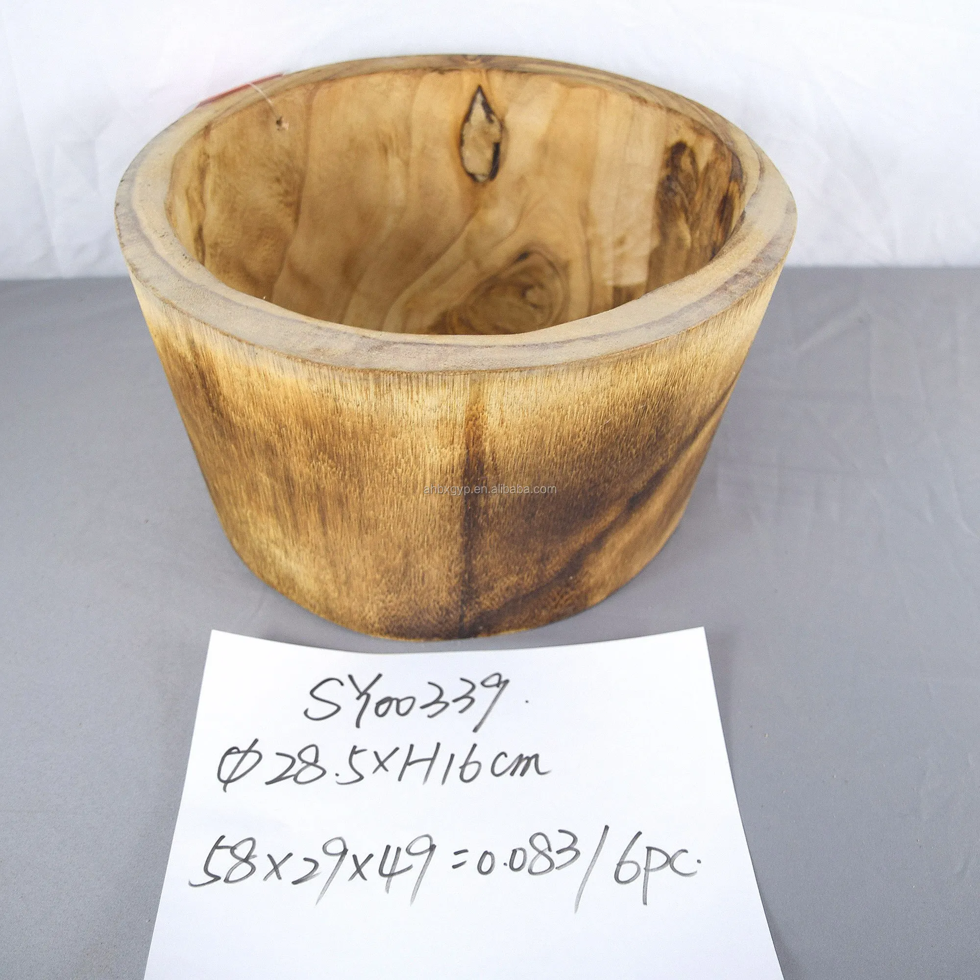 Круглые горшки для цветов, используемые для горшков, деревянные натуральные и Экологичные горшки