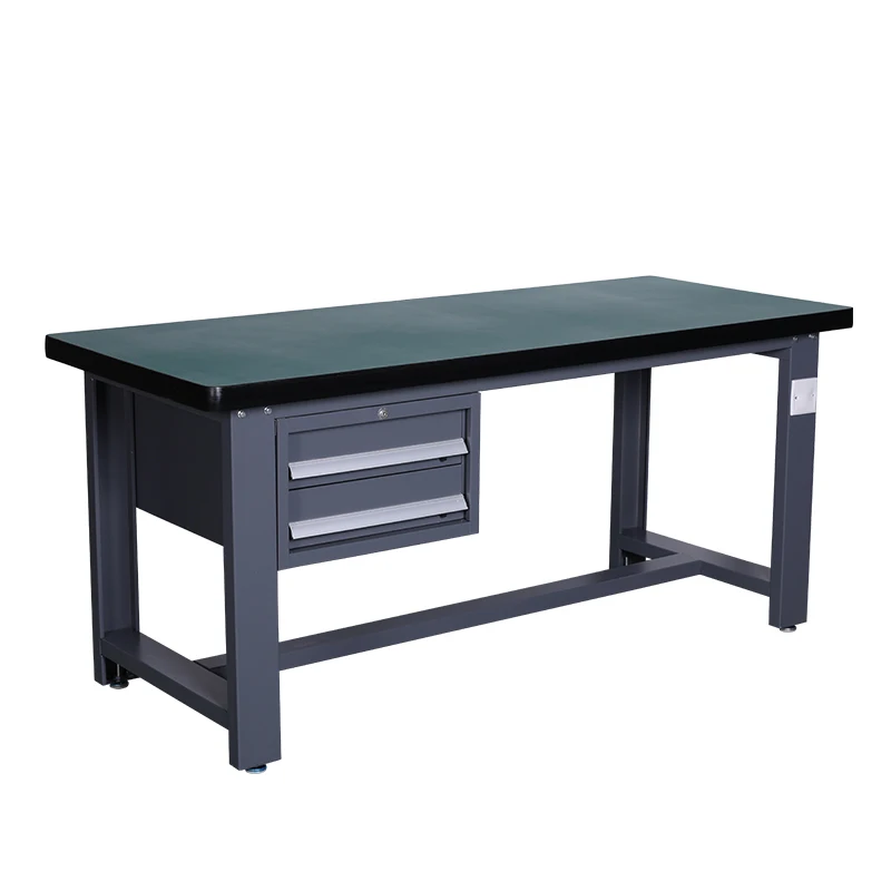 Industrial  Metal Frame Work Station Table Wooden Operation garage lab workbench Tool Cabinet For Garage Workshop