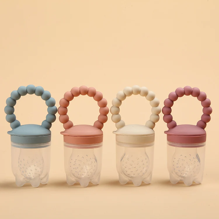 New Infant Teething Toy Teether Bpa Free Fruit Feeder Pacifier Food Grade Hot Baby Food Feeder