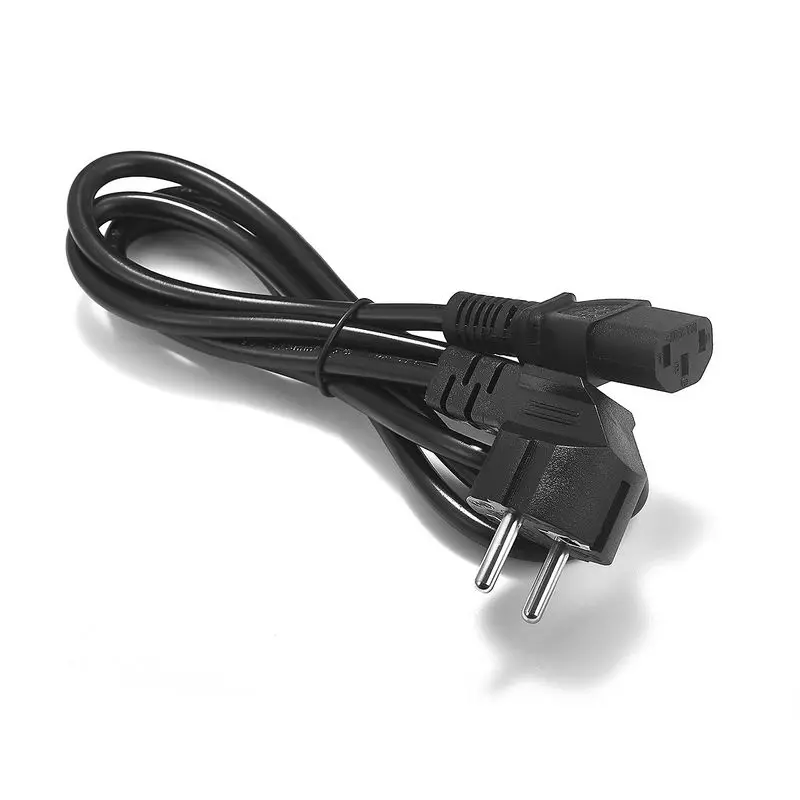 Factory Good Prices Supply 2 Pins EU AC 220V Power  Cable 1M 1.5M  European Power Cord