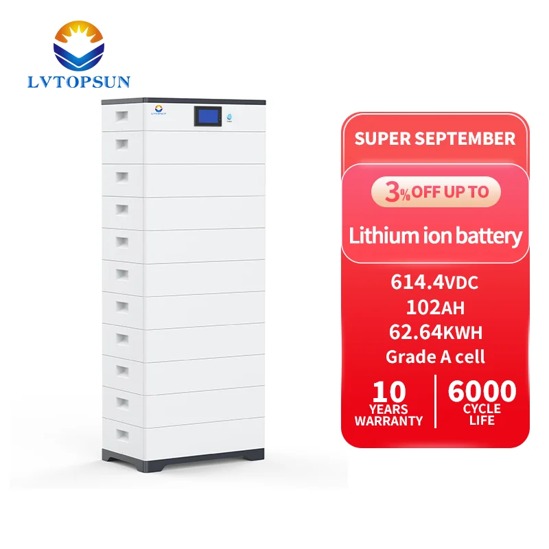 Lvtopsun Высоковольтная солнечная батарея 614 4 В LIFEPO4 аккумуляторы солнечной энергии для дома Солнечная литиевая с контроллером
