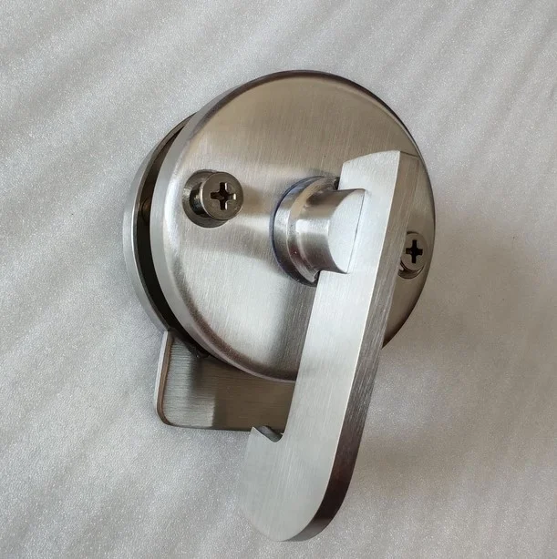 P003EB  Stainless Steel Toilet WC Cubicle Partition Bathroom Door Lock with indicator and door stop