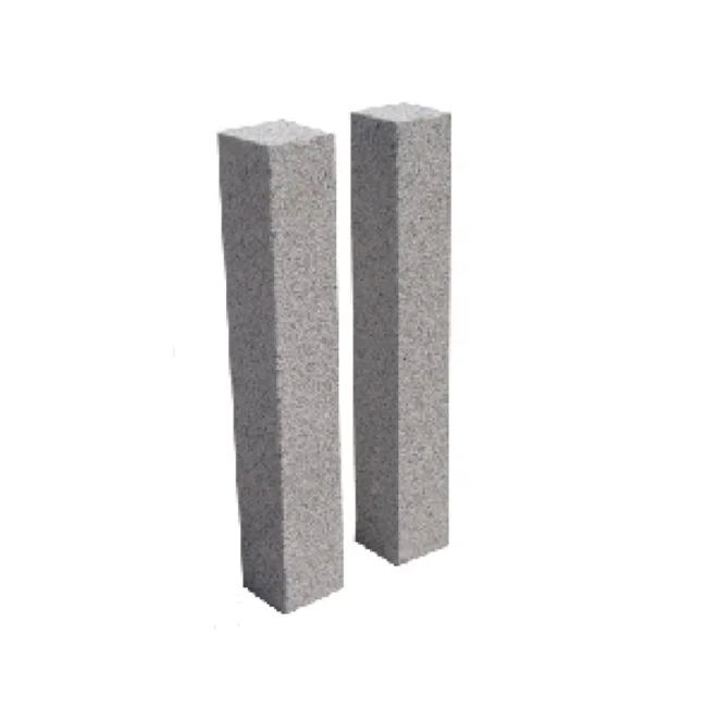 Road building sidewalk light grey granite kerb