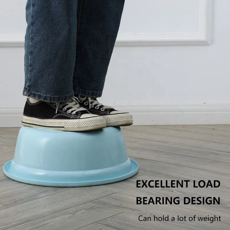 Multipurpose Colorful Eco-Friendly Household Round Durable Baby Plastic Basin Set Bath Plastic