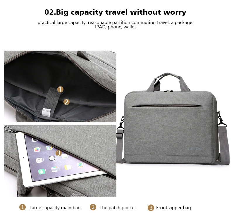 With Macbook Water-resistant Laptop Sleeve Case with Shoulder Straps & Handle Notebook Computer Case Briefcase Laptop Bag 200pcs