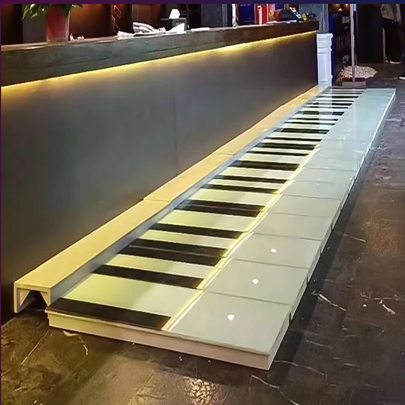 Led Piano Sensor Floor Lamp Waterproof Floor Floor Piano Light Music Stair Lamp Led Smart Lighting