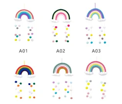 Colorful Wall Hanging Tassels Decor for Nursery Macrame Boho Wall Woven Baby Room Decor