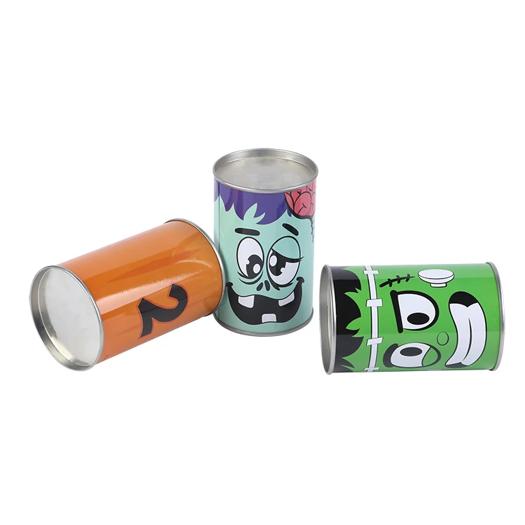 Small travel toy can tin box packaging metal mini portable aluminum alloy stainless steel sealed can