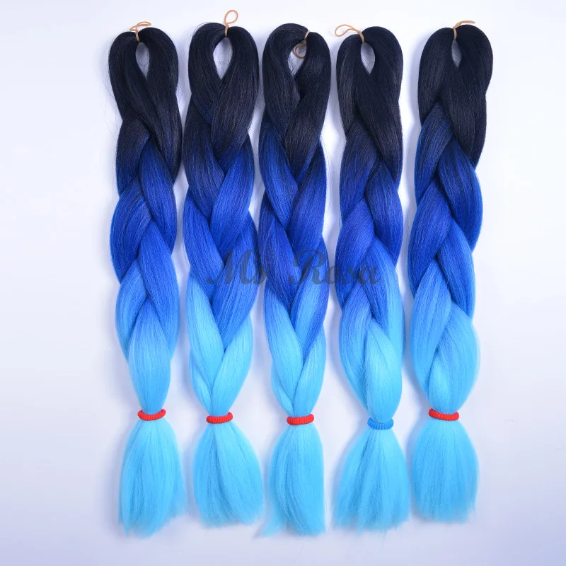 Synthetic Yaki Ombre Braiding Hair Jumbo Braid synthetic afro twist braid for hair extension