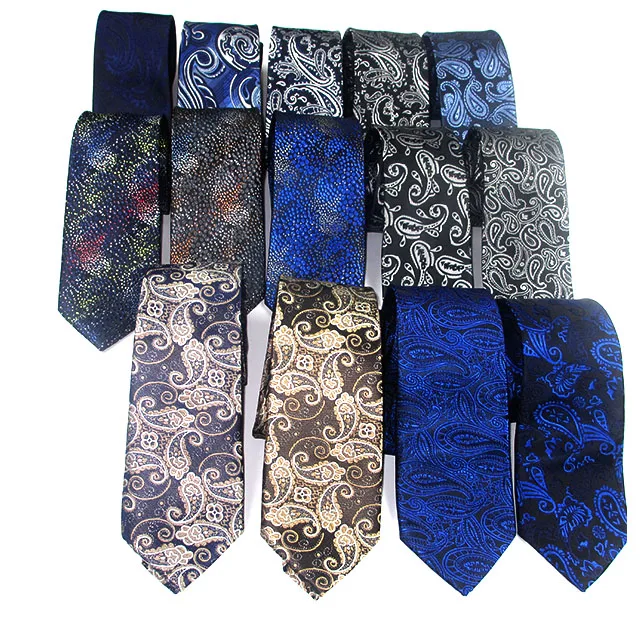 Popular Necktie Floral and Paisley 7CM Woven men Tie