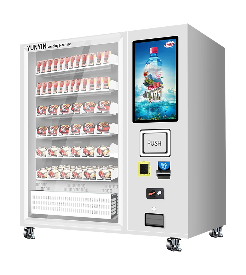 OEM ODM 32-дюймовый сенсорный экран для овощей фруктовый салат Лифт торговый автомат продажи