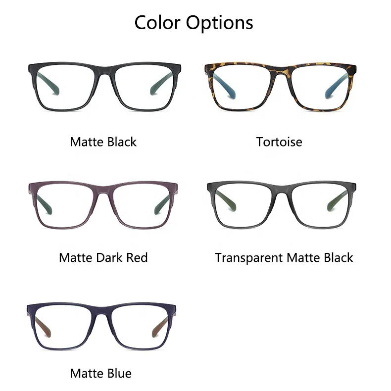 Buy 1 Get 1 Square TR90 Frames 2309 Cheap Prescription Glasses Online Customization Astigmatism 0~200 Optical Eyeglasses