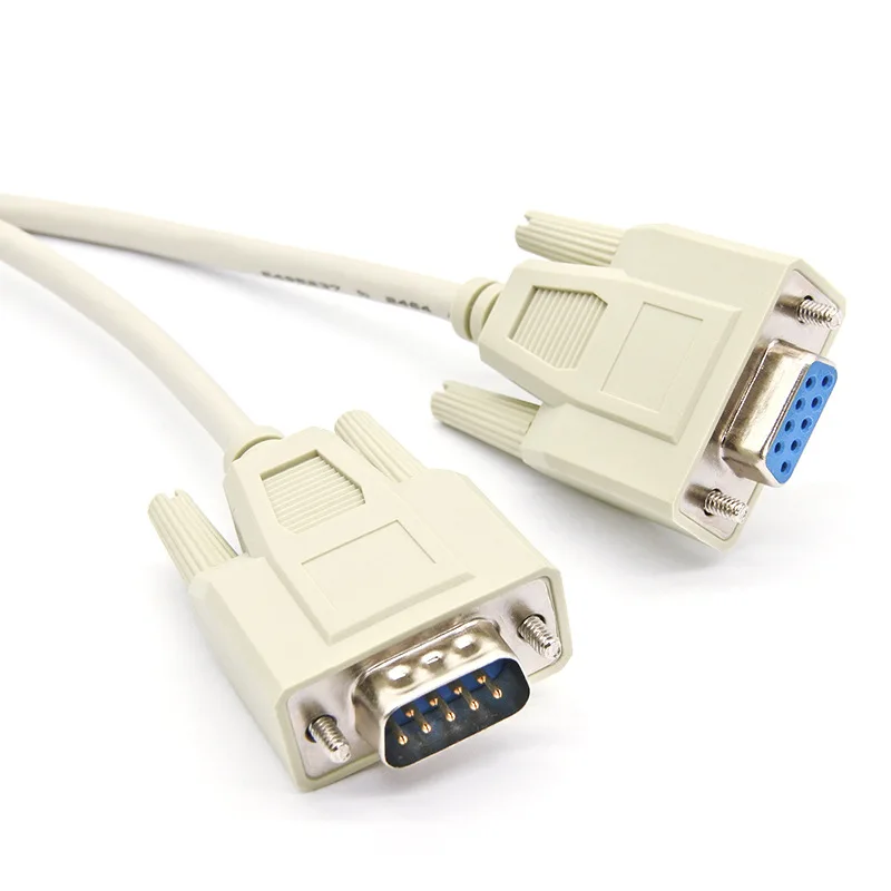 Supply 9pin DB9 RS232 Male to Female Straight Through Extension Serial Data Cable