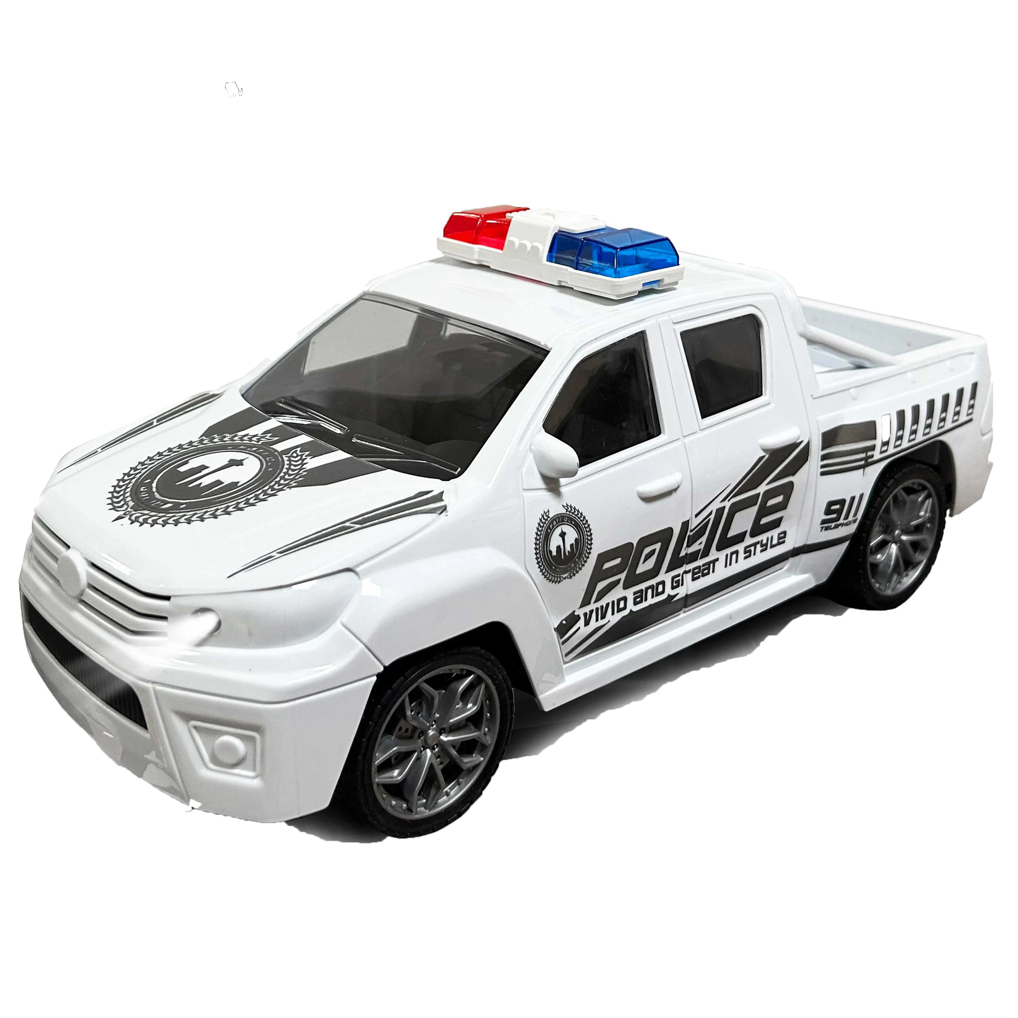Hot Sale 1:16 Die Cast Remote Control Police Car For Children With Light 4 Channels RC Vehicle For Kids  Included Battery