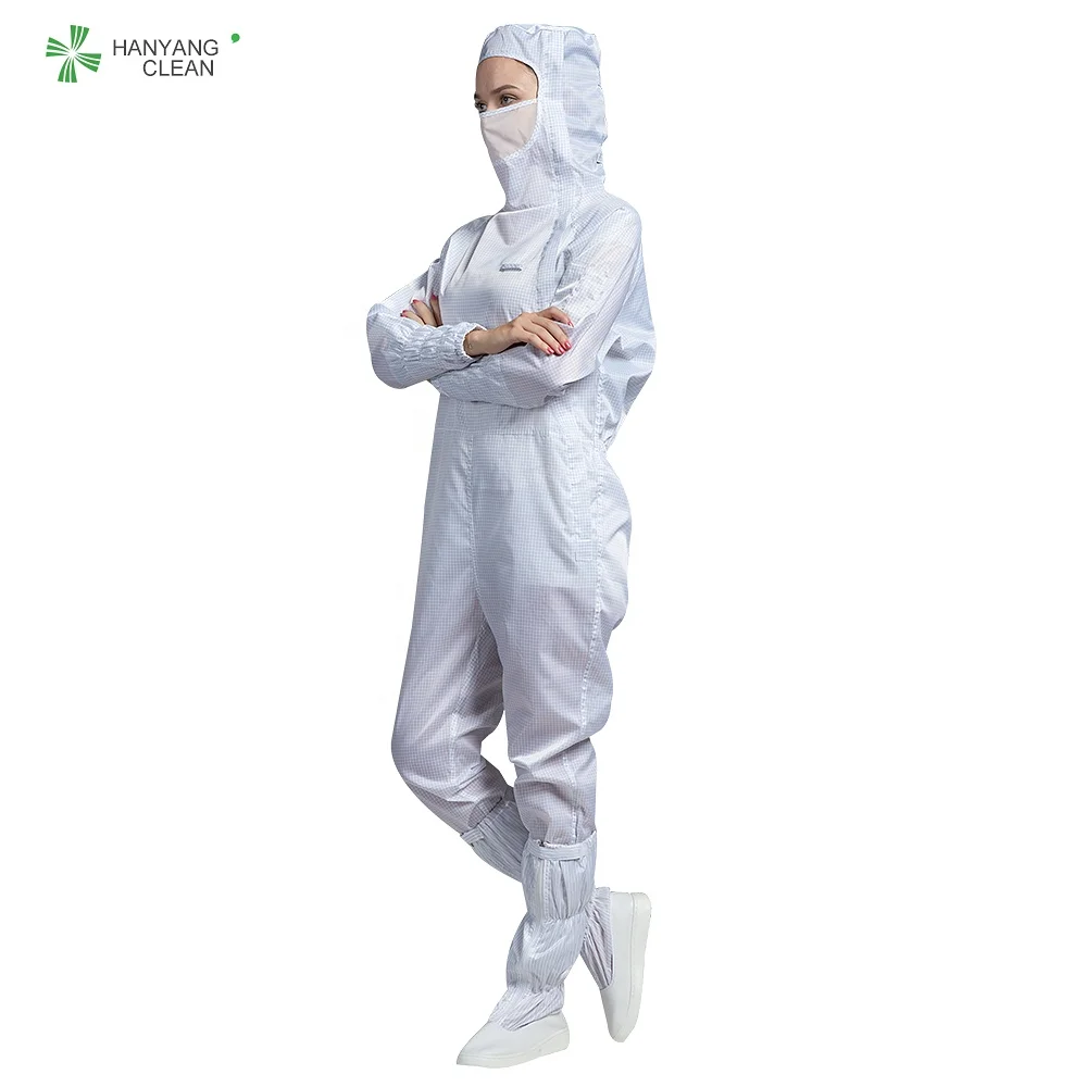 H-1133 Reusable and washable cleanroom esd garment antistatic suit