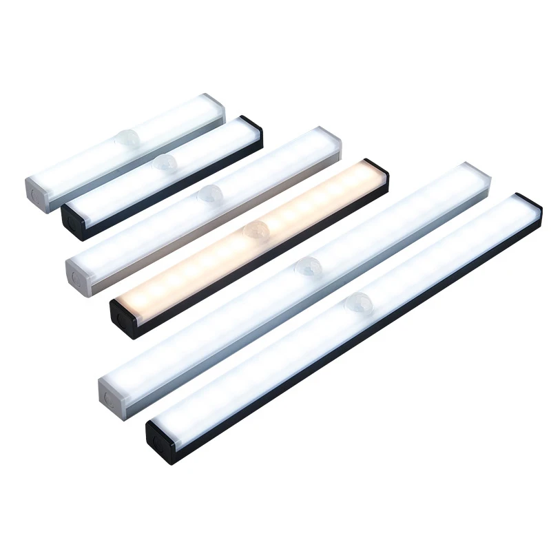 Stick on Anywhere Portable USB Rechargeable Indoor Cabinet Closet LED Sensor Light Motion Luminous Staircase Decorative Lamp