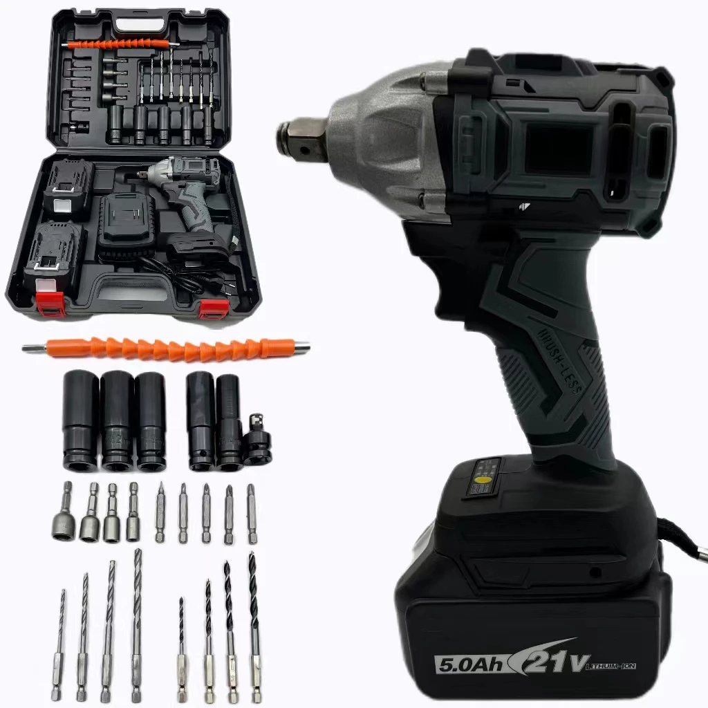 New Arrival Cordless Brushless Hammer Drill 2 Speed Impact Drill Without Battery