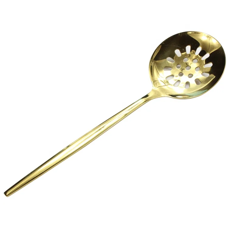 12 PCS Soup Ladle Spatula Gold Cooking Buffet Serving Kitchen Utensils Cheap Kitchen Tool Set
